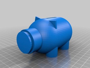 mealheiro animais dinheiro porco 3d print model - Mito3D