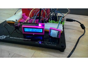 lcd screen pir sensor alarm 3dx 3d printing led 3d print model - Mito3D