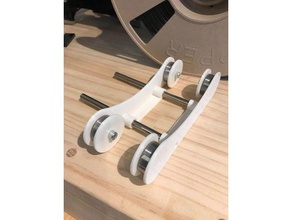 flament spool holder 3d printer accessories filament flsun i3 3d print model - Mito3D