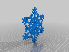 fiocco di neve 120 mm matematica arte 3d print model - Mito3D