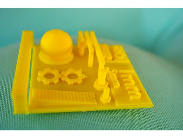nano 3d print test printing tests 3D print model - Mito3D