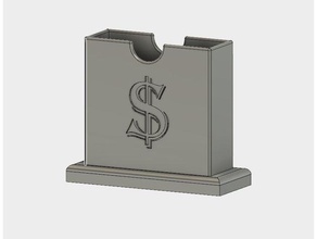 table de chevet bureau portefeuille titulaire ménage nuit porte-monnaie stand 3d print model - Mito3D