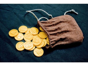 munchkin coin toys & games ccg coins money 3d print model - Mito3D