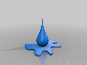 en forme de larme art 3d print model - Mito3D