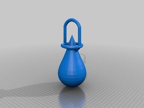 teardrop key keychains 3d print model - Mito3D
