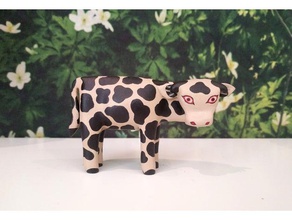 lil' cow animals figurine 3d print model - Mito3D