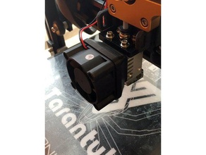 fan duct adapter 40x40 cooling radiator 30x30 3d printer parts fanduct hotend tevo tarantula 3d print model - Mito3D