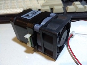 40mm fan magnetic mount stepper motors 3d printer accessories holder 3d print model - Mito3D