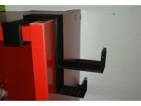 doppia cuffia titolare ikea armadio organizzazione le cuffie supporto per 3d print model - Mito3D
