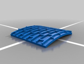 mazmorra de ladrillo sello la curva remix las estructuras edificios rodillo rpg azulejos textura 3d print model - Mito3D