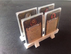 universal card stand ffg games toys & holder descent 2nd edition fantasy flight mansions madness status cards 3d print model - Mito3D