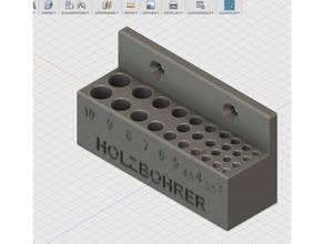 metric drillholder bohrerhalter f r wandmontage tool holders & boxes drillbit holder woodshop 3d print model - Mito3D