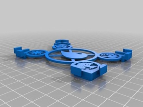 magic gathering card tray holder - island toys & games blue game mtg 3d print model - Mito3D