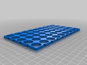 45 cell 9x5 customized 18650 battery holder diy 3d print model - Mito3D