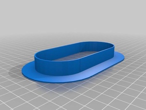 meu personalizados oval anilha organização personalizado 3d print model - Mito3D
