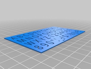 stencil strumenti di disegno alfabeto art la matita tecnologia tecnology 3d print model - Mito3D