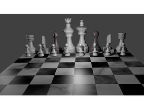 chess games game 3d print model - Mito3D