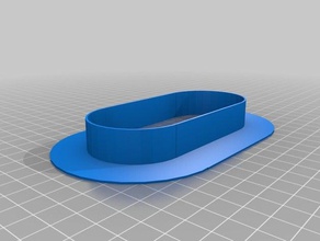 il mio personalizzato ovale occhiello organizzazione su misura 3d print model - Mito3D