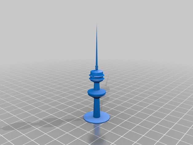 al tahrir-tower kuwait Modelle Turm 3D print model - Mito3D