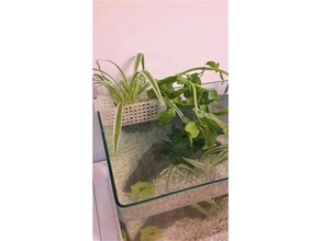 aquário de plantas cesta diy recipiente filtro 3d print model - Mito3D