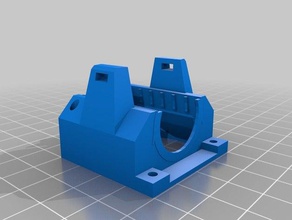 low profile e3d clone 40mm fan shroud 3d printer parts 3d print model - Mito3D