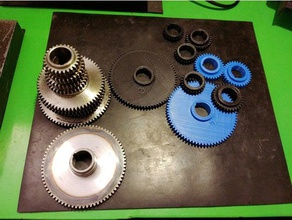 16u04p ussr lathe change gears parts 3d print model - Mito3D