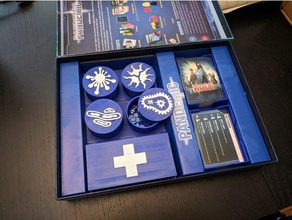 la pandemia de juego tablero organizador juguetes y accesorios boardgame 3d print model - Mito3D