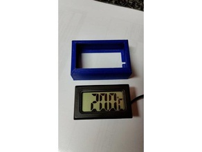 digital sensor de temperatura habitação eletrônica recipiente exibição a 3d print model - Mito3D