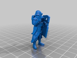 escudo de los hombres personas la muerte korps krieg gass máscara el soldado zanja trooper las tropas 3d print model - Mito3D