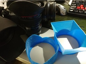 parametric & customizable dslr camera lens hood creator canon customizer openscad sigma 3d print model - Mito3D
