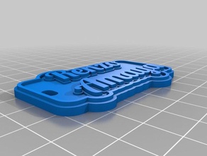 my customized multiline tag renzo amaya keychains 3d print model - Mito3D