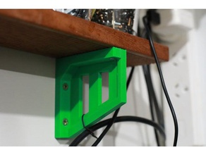 simple shelf bracket organization 90 degrees brackets mount support 3d print model - Mito3D