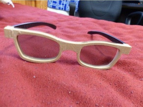 3d glasses frames 2d 3d-glasses movie 3d print model - Mito3D