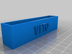 vito basic business card holder office customized 3d print model - Mito3D