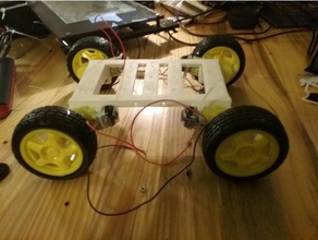 yellow hobby motor build platform r c vehicles arduino raspberry pi 3d print model - Mito3D