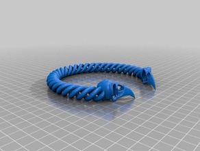 viking raven bracciale bracciali braccialetto gioielli norse vichinghi 3d print model - Mito3D