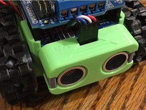 ultrasonic housing cut out pins 3d printing smars modular robot sensor mount 3d print model - Mito3D