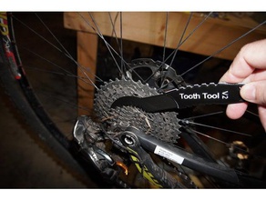 bike cassette cleaning tool sport & outdoors bicycle tooth cleaner debris chain skipping clean cassetted clogged teeth cycle mountain road sprocket 3d print model - Mito3D
