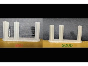 sin embargo, otro un poco mejor retracción de la prueba La impresión en 3d las pruebas calibración wanhao duplicador i3 3d print model - Mito3D