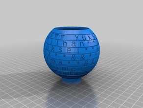 ilhan matematik sanatı özelleştirilmiş 3d print model - Mito3D