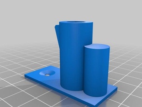 wandhaken revólver hobby 3d print model - Mito3D