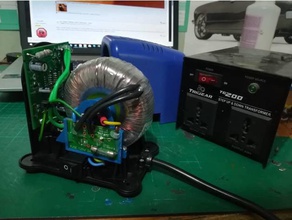 hakko toroidal transformer mount 80va 230v conversion diy 3d print model - Mito3D