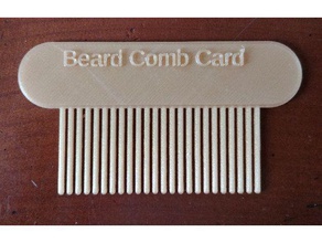 barba, pentear cartão os acessórios barba titular do pente bolso 3d print model - Mito3D