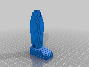 3d barra de perna direita 3d print model - Mito3D