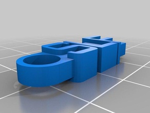 sharon keychain organization customized 3d print model - Mito3D