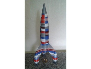 big Rakete Skulpturen 3d print model - Mito3D