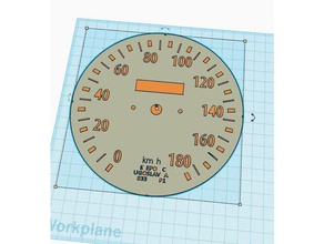 speedometer overlay automotive 3d print model - Mito3D
