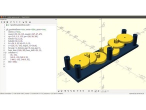 Getriebe-generator openscad in der Robotik Gang Getriebe Zahnräder 3d print model - Mito3D