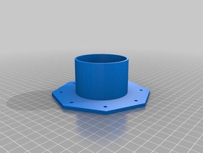 custom flange wall adaptor household supplies customized 3d print model - Mito3D