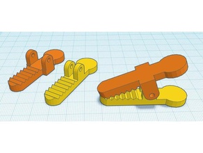 crocodile clip tool holders & boxes 3d print model - Mito3D